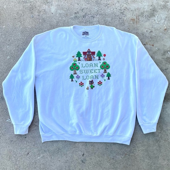 Animal Crossing Loan Sweet Loan Crewneck - Picture 1 of 3